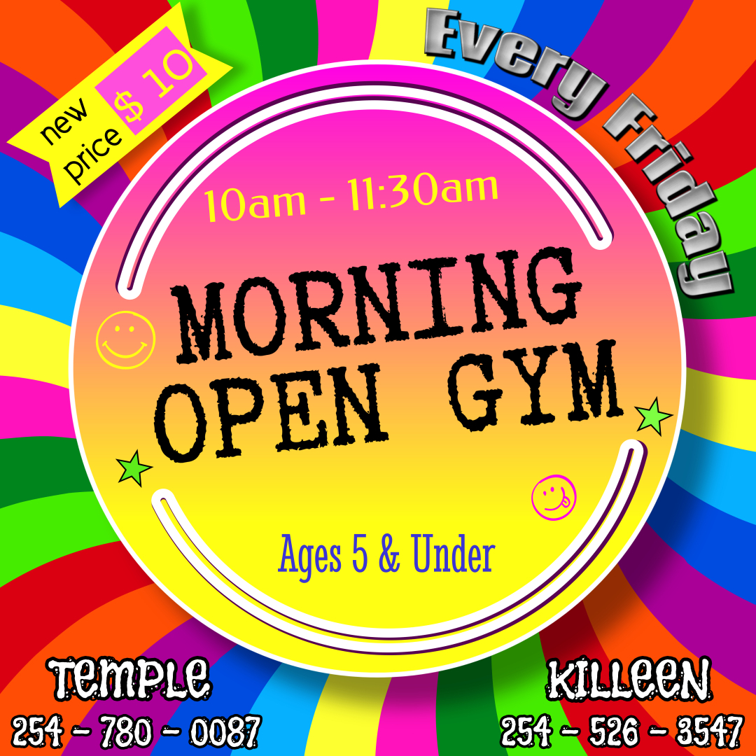 Tumble Tech - Tot Open Gym is BACK!! Join us on Friday